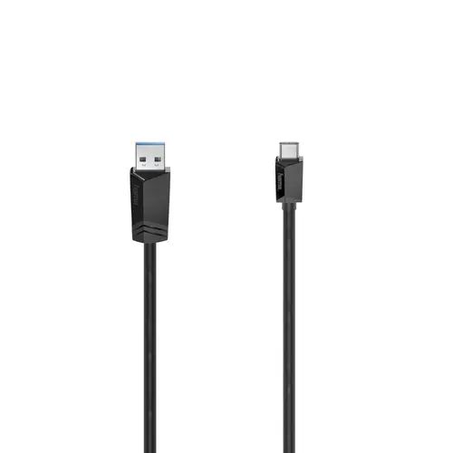 Cablu HAMA USB-C tată-USB-A tată, USB 3.2 Gen 1, 5Gbit/s, 0.25 m., Negru - 1