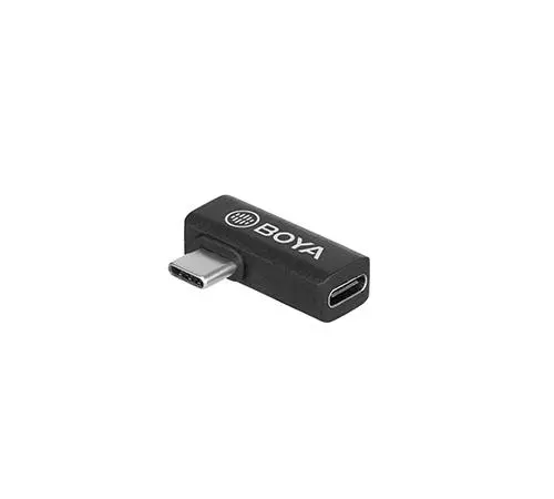 Адаптер BOYA USB-C женско към мъжко, Ъглов, Черен - image 1