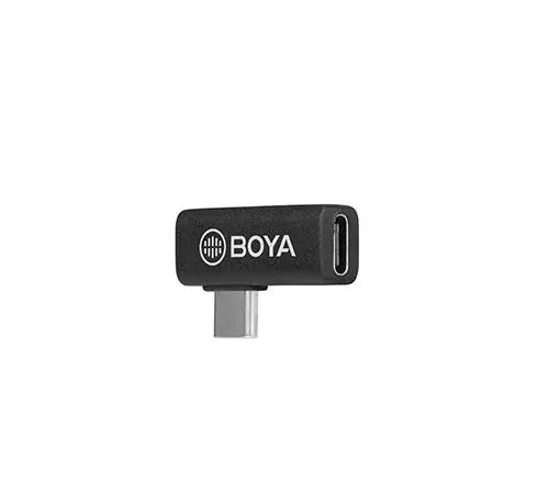 Адаптер BOYA USB-C женско към мъжко, Ъглов, Черен - image 2
