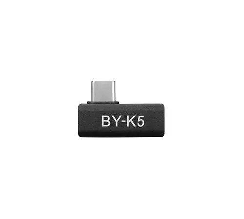 Adaptor BOYA USB-C mamă la tată, în unghi, negru - 1
