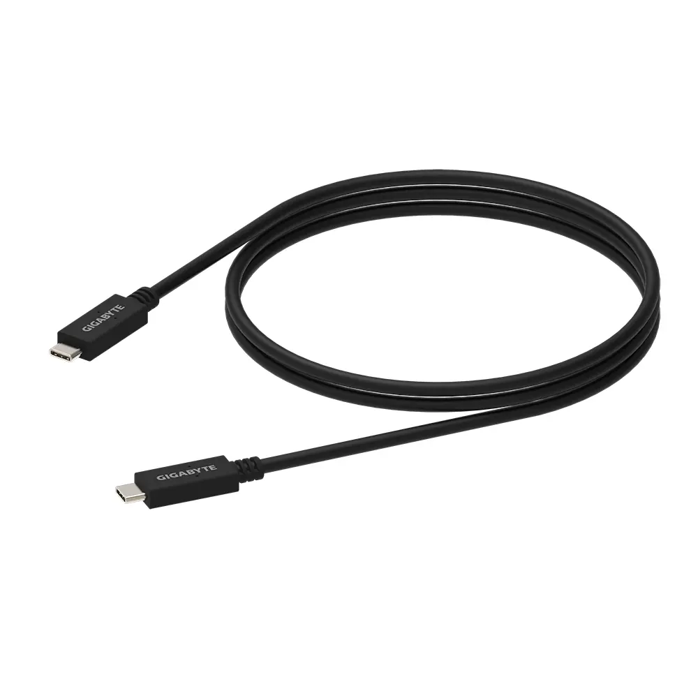 Кабел GIGABYTE USB Type-C мъжко към USB Type-C мъжко 3.2Gen, 1 м 10Gbp/s - image 1