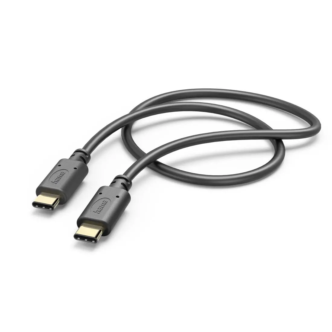 HAMA Кабел USB-C мъжко - USB-C мъжко, 1.0 м, 480 MBit/s, Черен - image 1