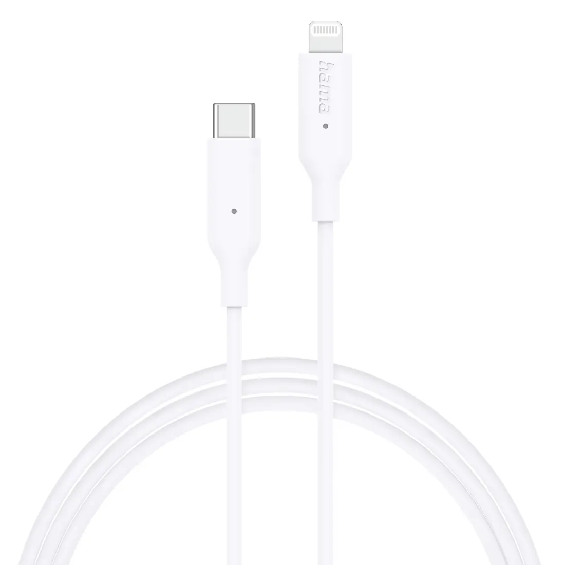 Cablu de încărcare/date HAMA, USB-C - Type-C/Lightning, 1m, alb - image 2