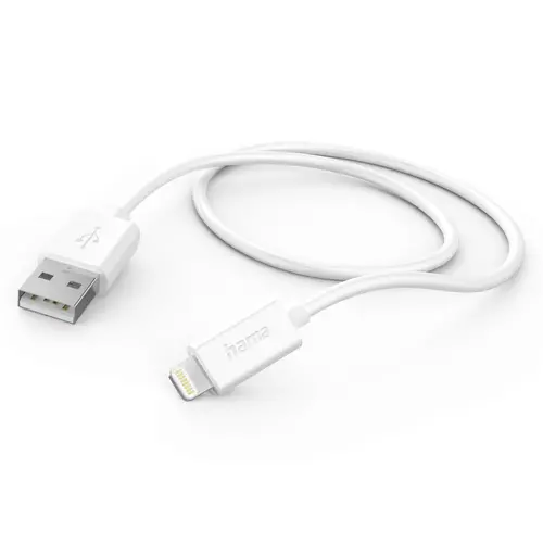 Καλώδιο USB-A - Lightning, Apple iPhone,1.0m,λευκό - 1