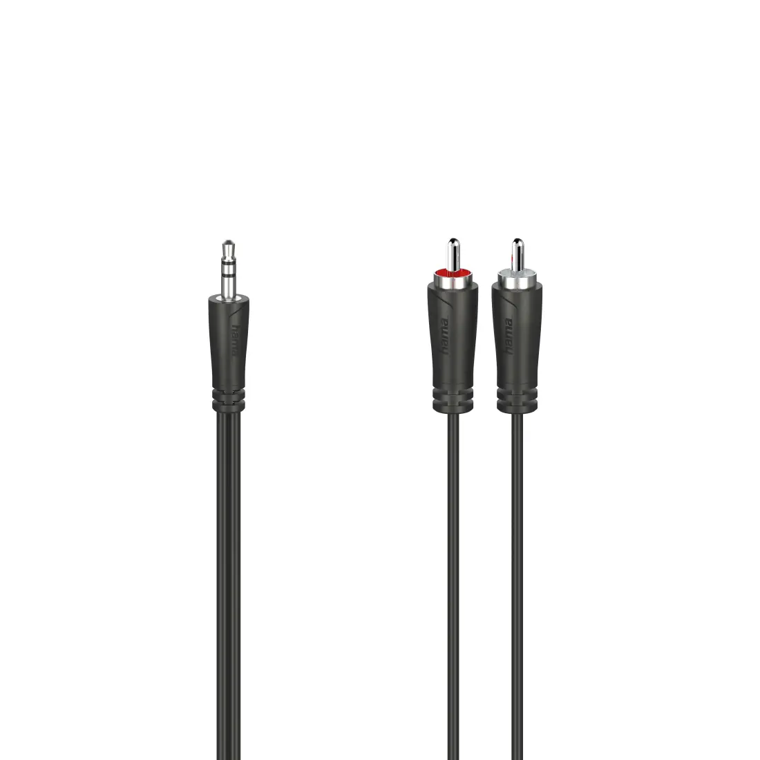 Καλώδιο ήχου HAMA, giak 3.5 mm - 2 x RCA, 1.5m, Μαύρο