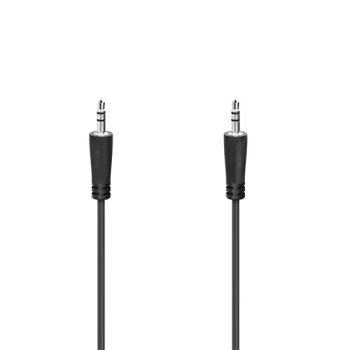 Cablu audio HAMA, jack 3.5mm tată - jack 3.5mm tată, 3.0 m, negru - 1