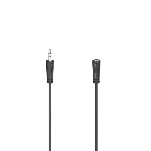 Cablu prelungitor audio HAMA 3.5 mm tată - 3.5 mm mamă, 1.5m, 205119 - 1