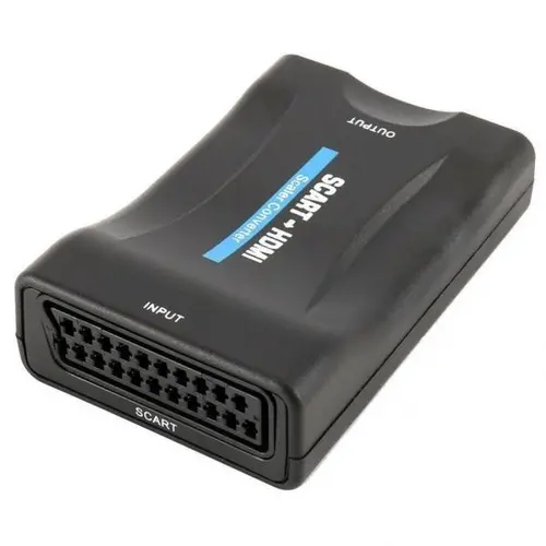 Convertor video Estillo ASK-ST001, Scart mamă - HDMI mamă, negru - 1