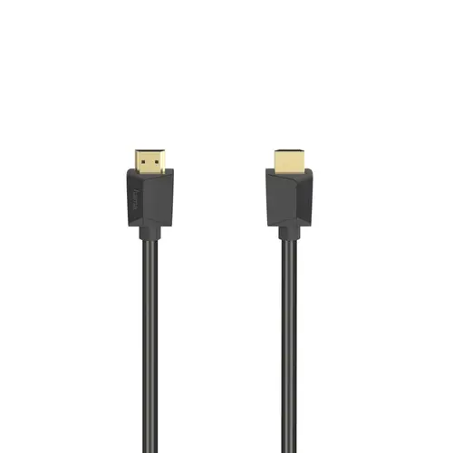 Кабел HAMA High Speed, HDMI мъжко - HDMI мъжко, 8K, 48GB/s, Ethernet , 2 м, Позл. конектори, Черен - image 1