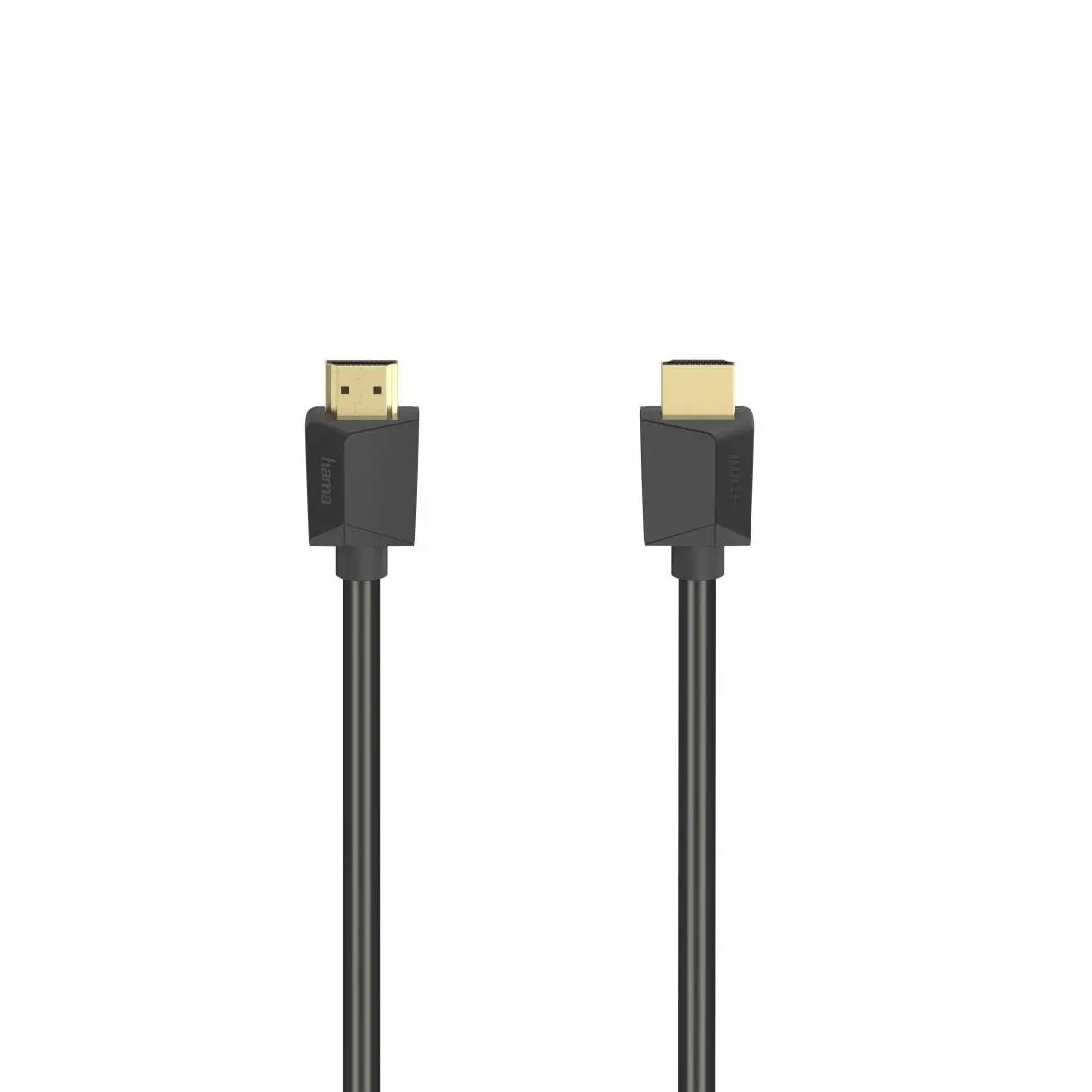 Cablu HAMA High-Speed, HDMI tată - HDMI tată, 4K, 18GB/s, Ethernet, 5 m, Conectori placați cu aur, Negru