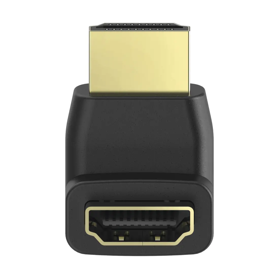 Adaptor HAMA 205164, HDMI tată - HDMI mamă, la 90°, negru