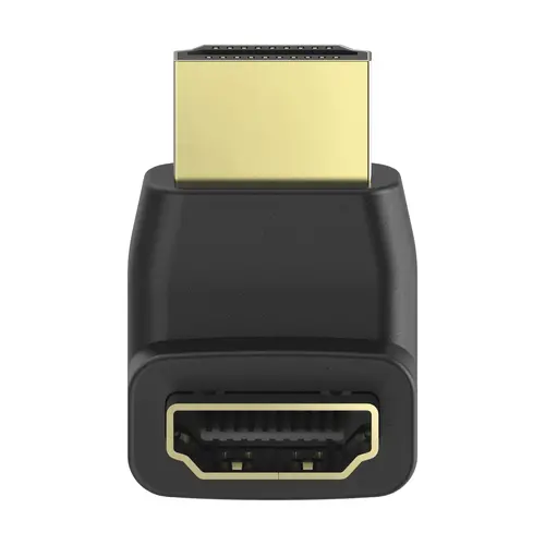 Adaptor HAMA 205164, HDMI tată - HDMI mamă, la 90°, negru - 1