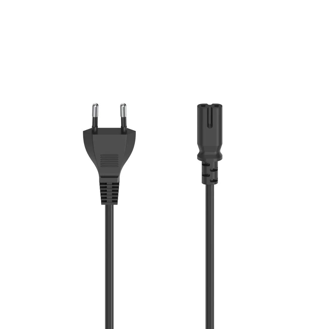 Καλώδιο τροφοδοσίας HAMA Euro Plug, 2-Pin (IEC C7) θηλυκό, 2.5 m, Μαύρο