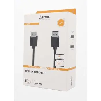 Кабел HAMA 200698, DisplayPort мъжко - DisplayPort мъжко, 5 м, Ultra-HD 4K, Черен - image 1