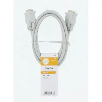 Кабел HAMA 200931, DVI мъжко - DVI мъжко, 1.5 м, Сив - image 3