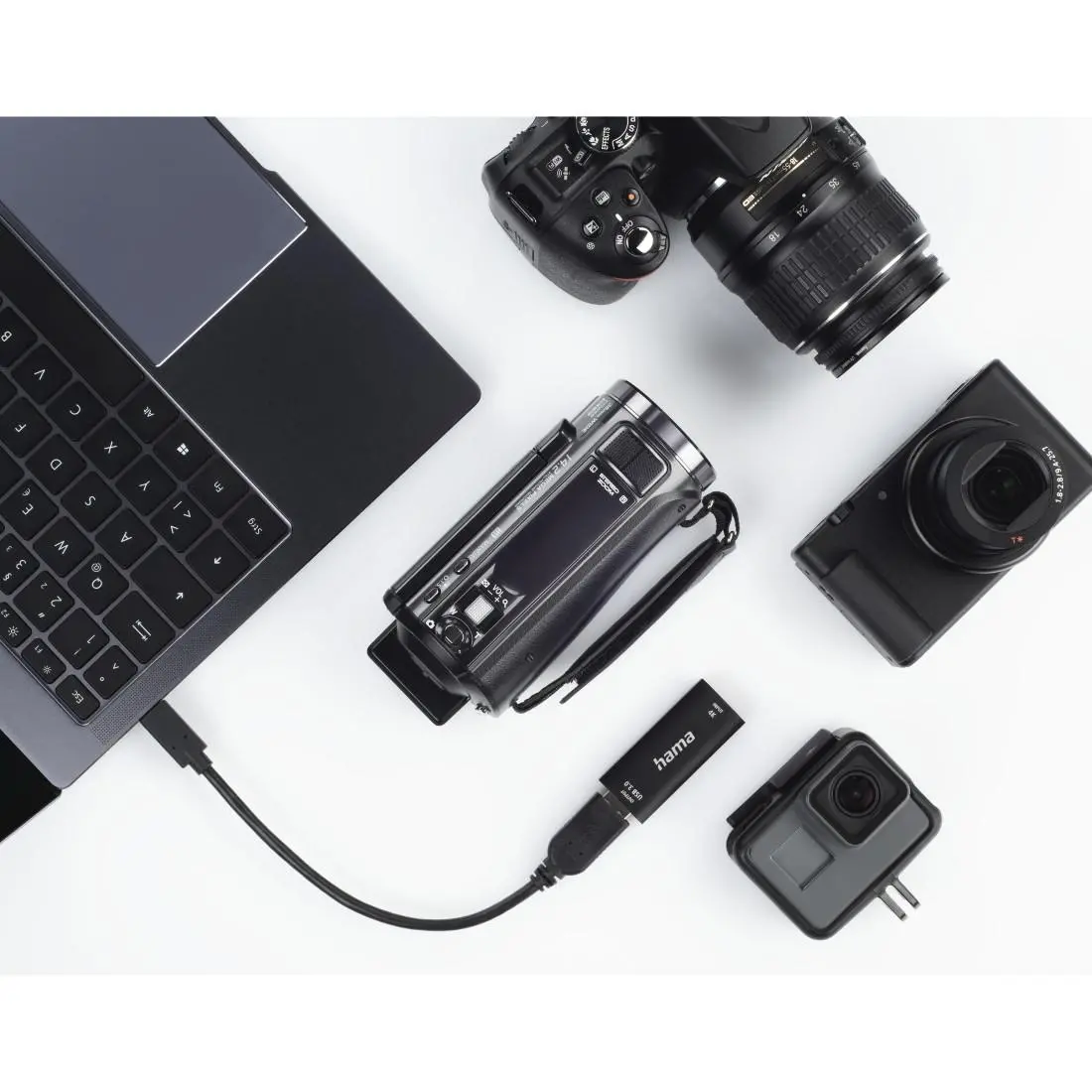 Stick Video Recording HAMA 74257, HDMI mamă - USB tată, 4К, Negru - image 4