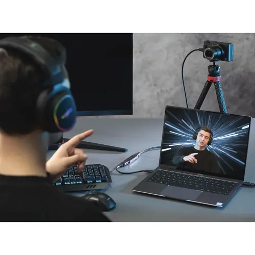 Video Recording stick HAMA 74257, HDMI θηλυκό - USB αρσενικό, 4К, Μαύρο - 6