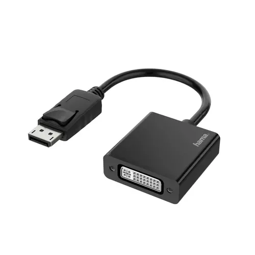 Αντάπτορας HAMA DisplayPort αρσενικό - DVI θηλυκό, Ultra-HD 4K, Essential, Μαύρο - 1