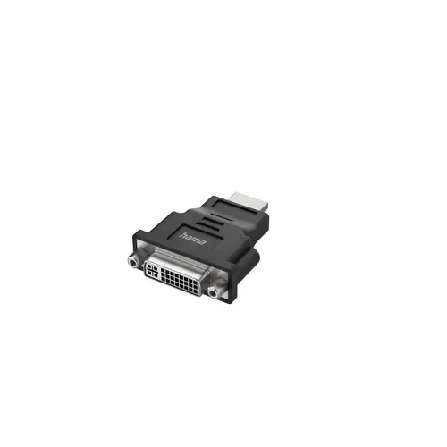 Adaptor HAMA, HDMI tată - DVI mamă, Ultra-HD 4K, Negru - 1