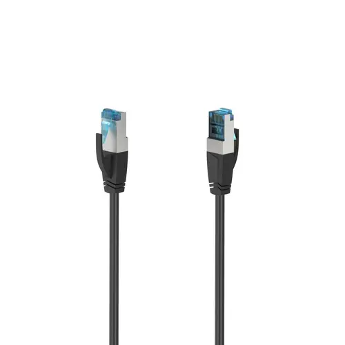 Καλώδιο δικτύου HAMA, S/FTP CAT 6a, 10 Gbit/s, S/FTP RJ-45-RJ45, 5 m, Μαύρο