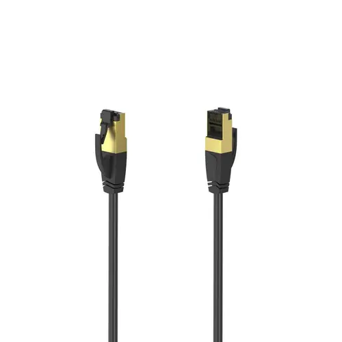 Καλώδιο δικτύου patch HAMA S/FTP, CAT 8, RJ-45 - RJ-45, 40Gbit/s, 1.50 m, Χωρίς αλογόνα, Μαύρο
