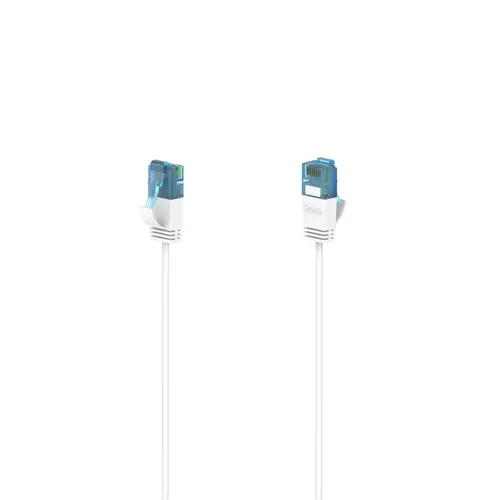 Cablu de rețea HAMA Flexi-Slim, U/UTP CAT 6a, 10 Gbit/s, RJ-45 - RJ45, 0.75 m, Alb Cablu de rețea HAMA Flexi-Slim, U/UTP CAT 6a, 10 Gbit/s, RJ-45 - RJ45, 0.75 m, Alb