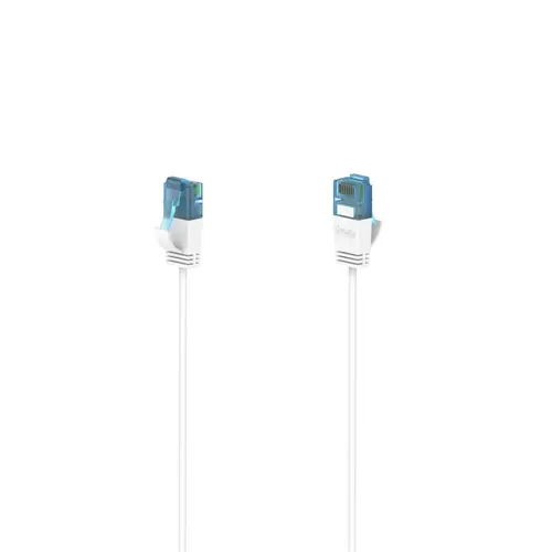 Καλώδιο δικτύου HAMA Flexi-Slim, U/UTP CAT 6a, 10 Gbit/s, RJ-45 - RJ45, 3.0 m, Λευκό
