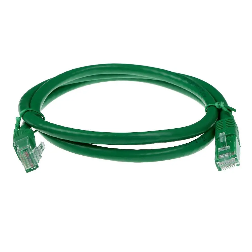 Мрежов пач кабел ACT U/UTP, CAT 6, RJ-45 - RJ-45, 7.0 m, Медни проводници, Зелен, Булк опаковка - image 1