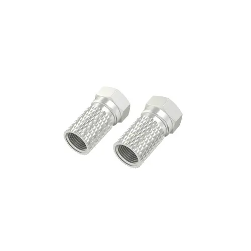 Adaptor HAMA, conector F tată, Metalic, 4 bucăți - 1