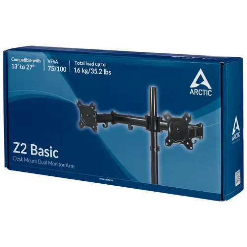 Стойка за монитор ARCTIC Z2 Basic, За бюро, 13" - 27" - 8