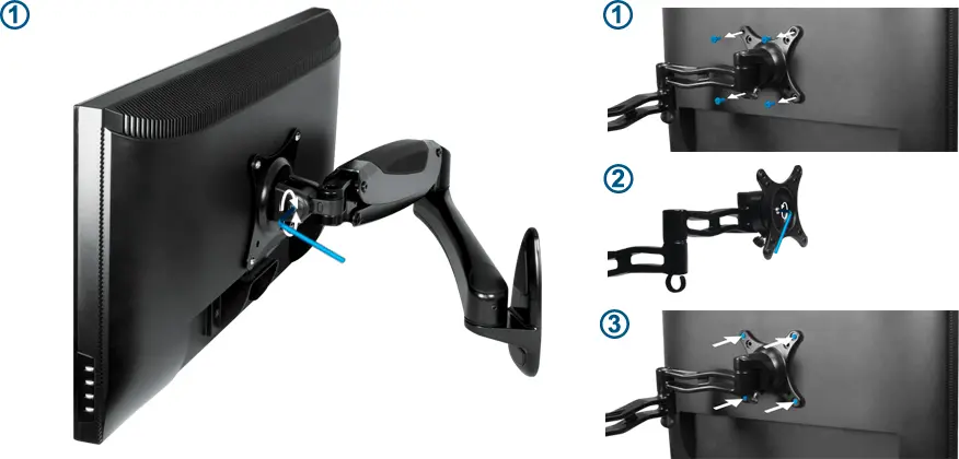 Стойка за монитор ARCTIC W1-3D, За стена, 13" - 38" - image 16