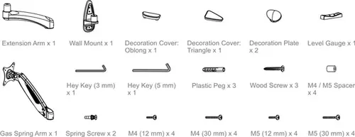 Стойка за монитор ARCTIC W1-3D, За стена, 13" - 38" - 22