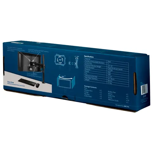 Стойка за монитор за бюро ARCTIC Z1 Basic, Регулируема, 13"-43", 15 кг, Черен - image 7