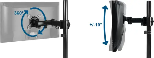 Стойка за монитор за бюро ARCTIC Z1 Basic, Регулируема, 13"-43", 15 кг, Черен - image 8