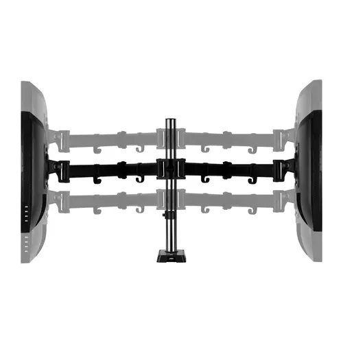 Стойка за 2 монитора за бюро ARCTIC Z2 (ген.3), Регулируема, 34", 15 кг, 4 x USB 2.0, Черна - image 7