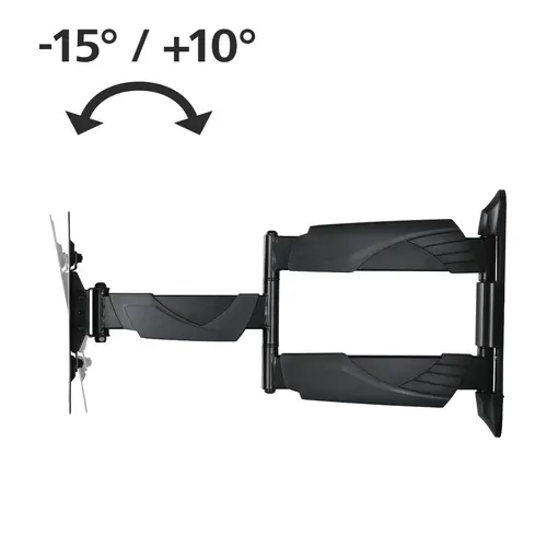 Стенна стойка за TV HAMA, Регулируема, 19"-48", 35 кг, 3 звезди, Черна - image 1
