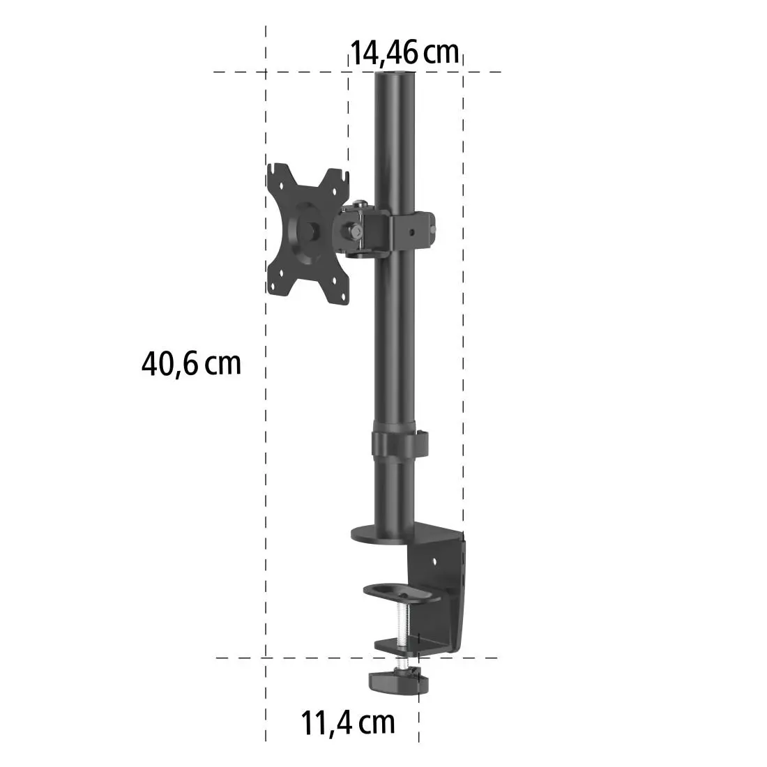 Стойка за монитор за бюро HAMA, Регулируема, 13" - 32", 10 кг, Черен - image 5