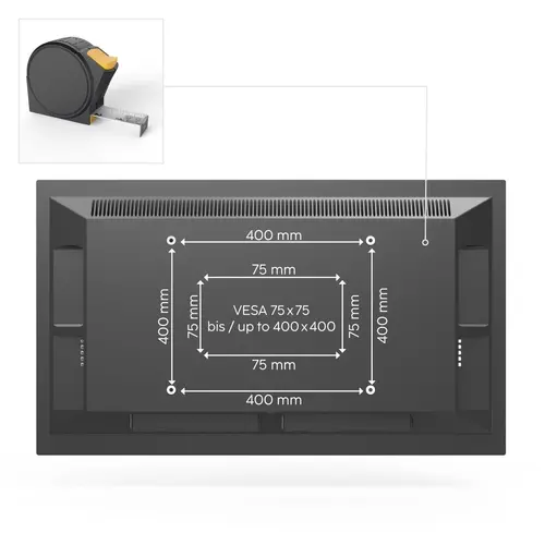 Стойка за TV Hama TILT, 191 см (75"), Черна - image 9
