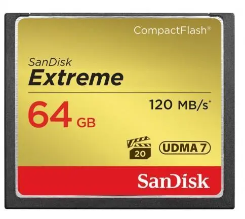 Карта памет SANDISK  Extreme® CompactFlash® Memory Card 64Gb