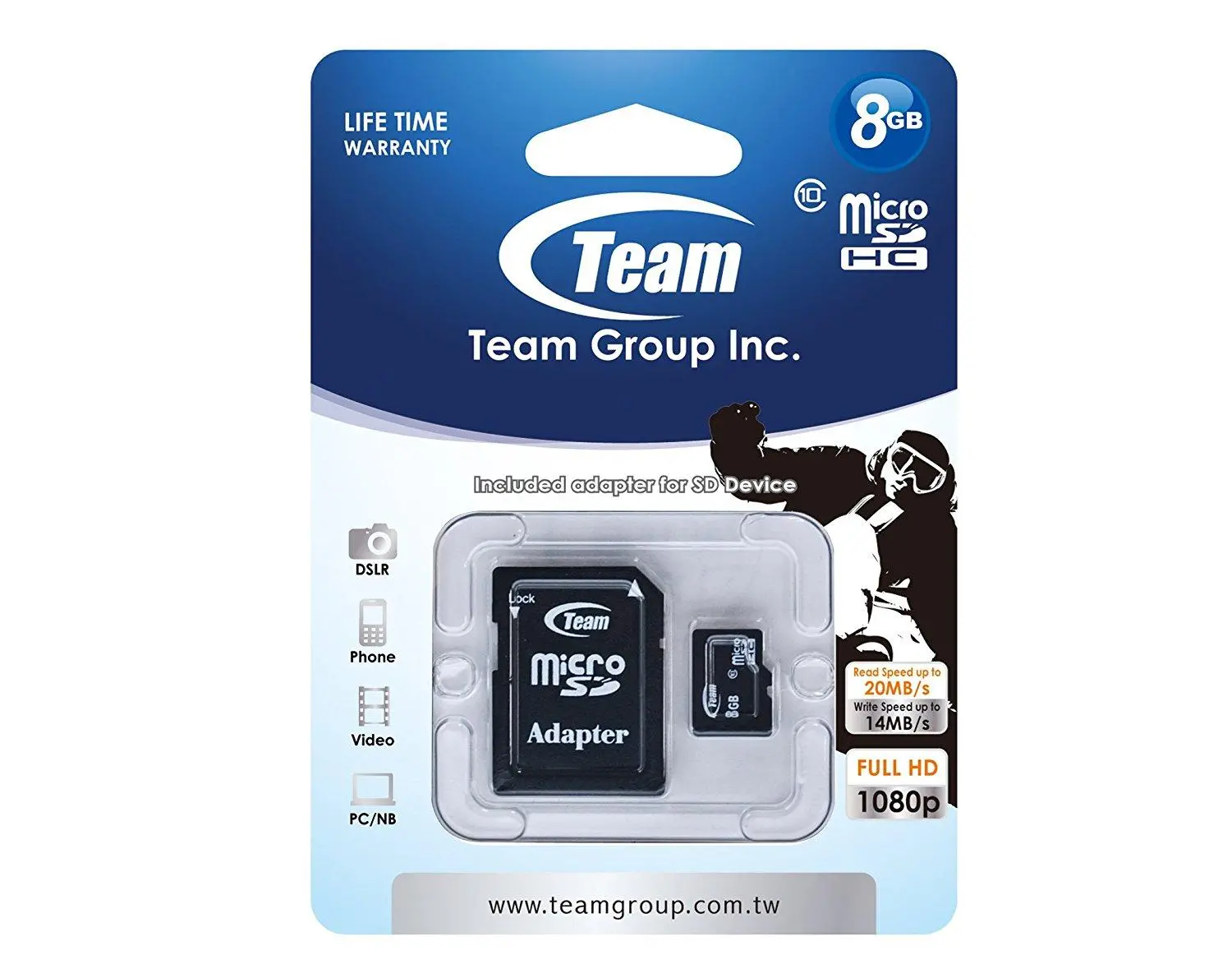 Карта памет TEAM micro SDHC, 8GB - image 1