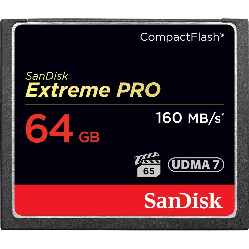 Card de memorie SANDISK Extreme PRO, CompactFlash, 64GB