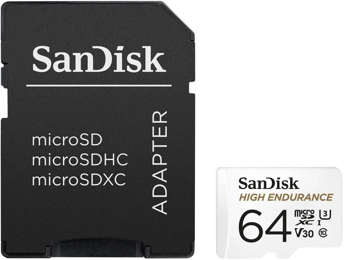 Карта памет SANDISK micro SDXC UHS-I, U3, SD Адаптер, 64GB - image 1