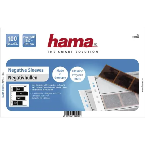 Θήκες αρνητικών HAMA 02259, 6 x 7 cm, 100 σελ - 2