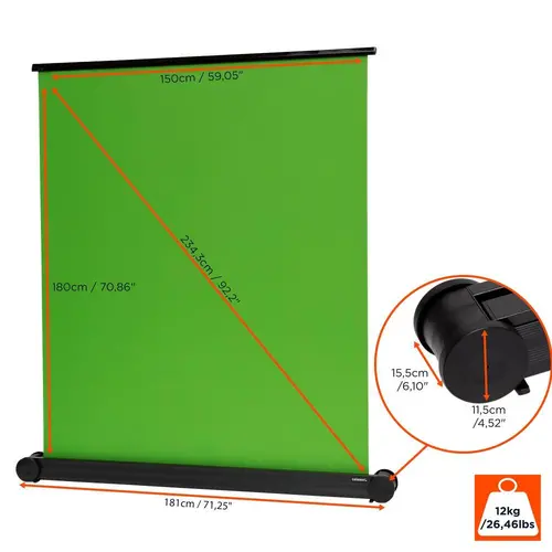 Зелен екран CELEXON Mobile Chroma Key, 150 x 180cm  - image 1