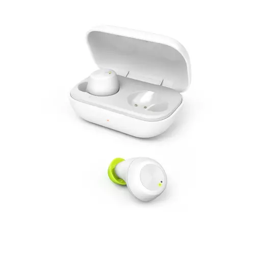 Блутут слушалки-тапи Hama Spirit Chop, True Wireless, Гласов контрол, Бял