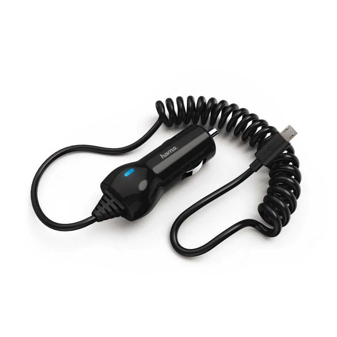 Încărcător auto HAMA, 10-24V, Micro USB, 1.2 A, Negru - image 1