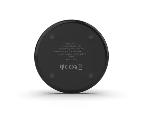 Безжично зарядно устройство RAPOO XC105, Qi, 5W/7.5W/10W, Черен - image 4