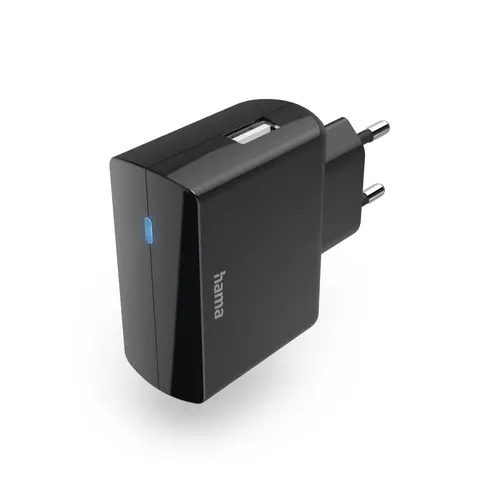 Hama Зарядно с USB-A букса, 12 W, черно