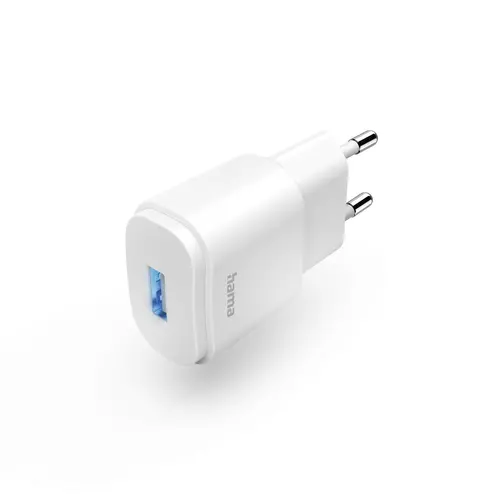 Încărcător de rețea HAMA, USB-A, 6 W, Alb - 1