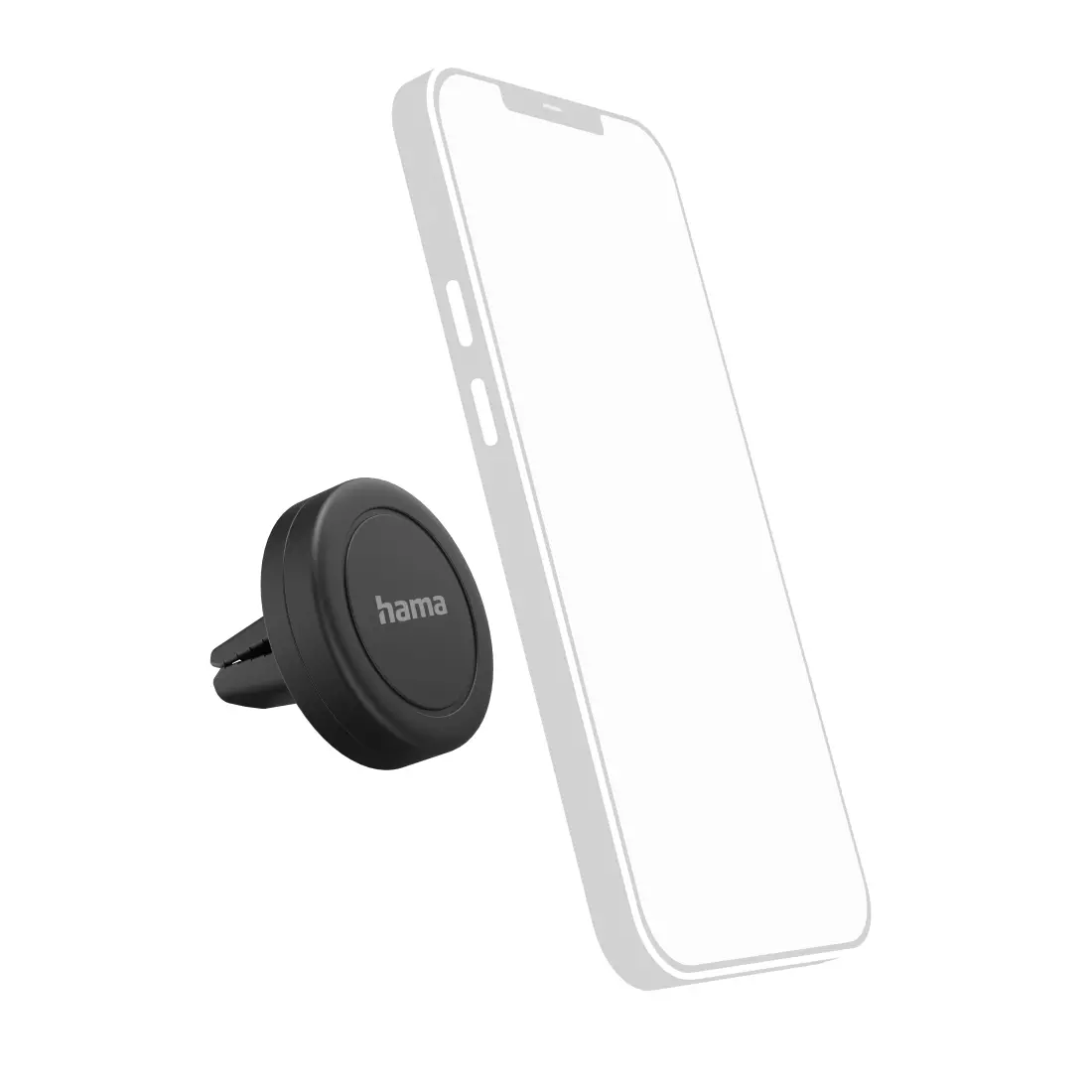 Suport de telefon Hama Magnet, Pentru mașină, Rotire la 360 de grade, Negru